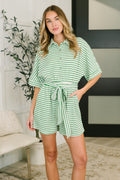 Comfort Me Striped Romper