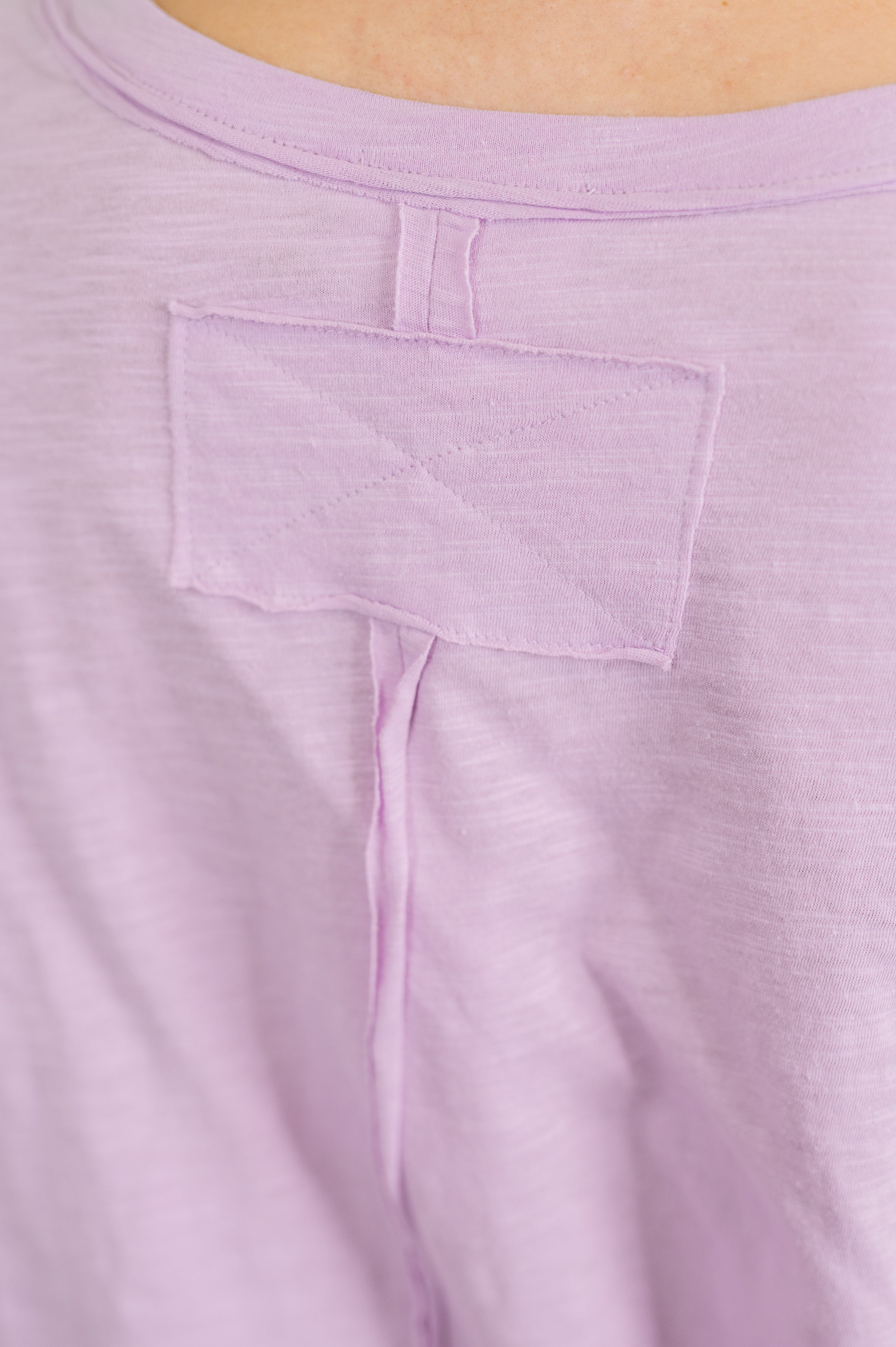 Just Like That Relaxed Heather Tee in Lilac