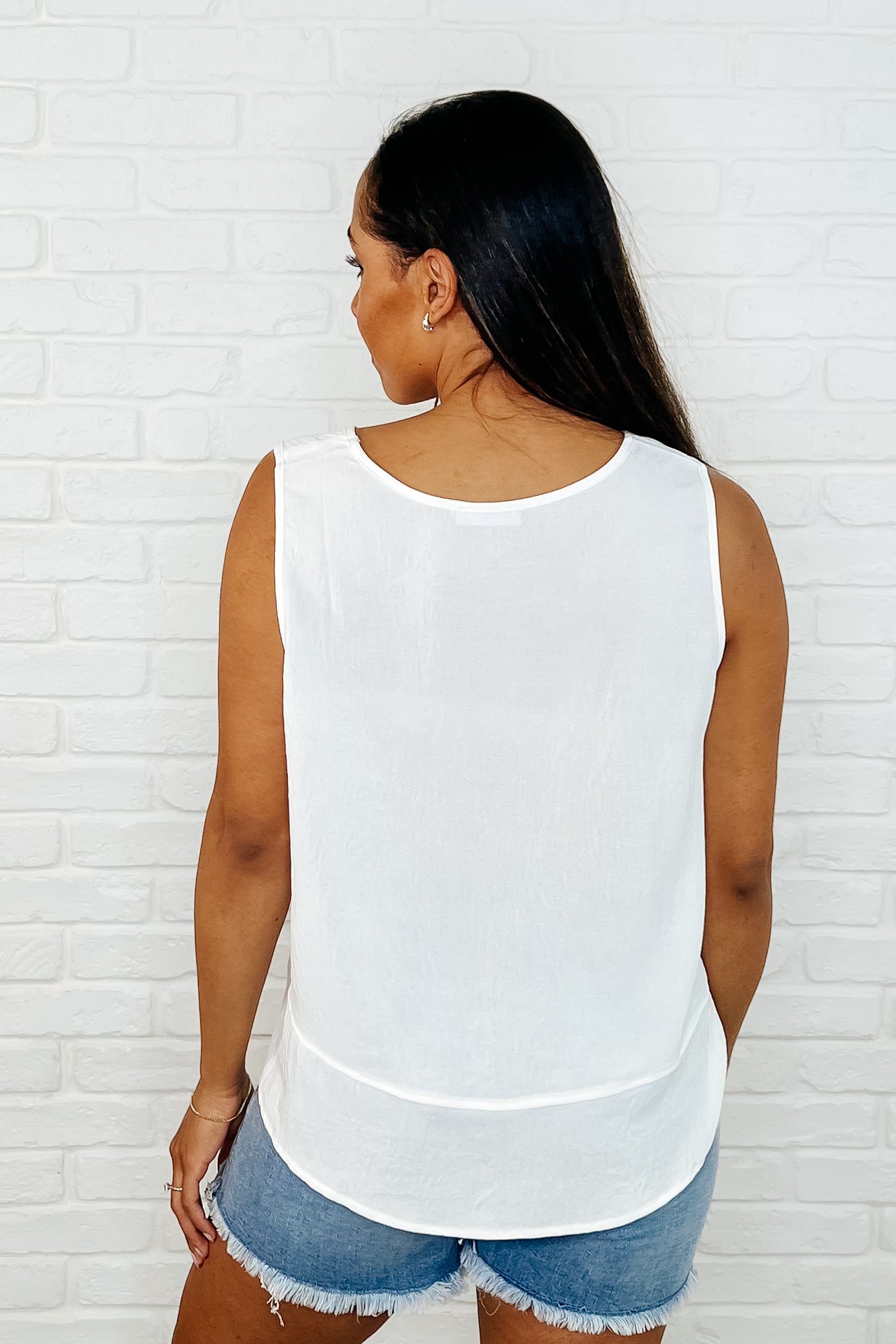 Keep it Cool or Crash Out Tank in Off White
