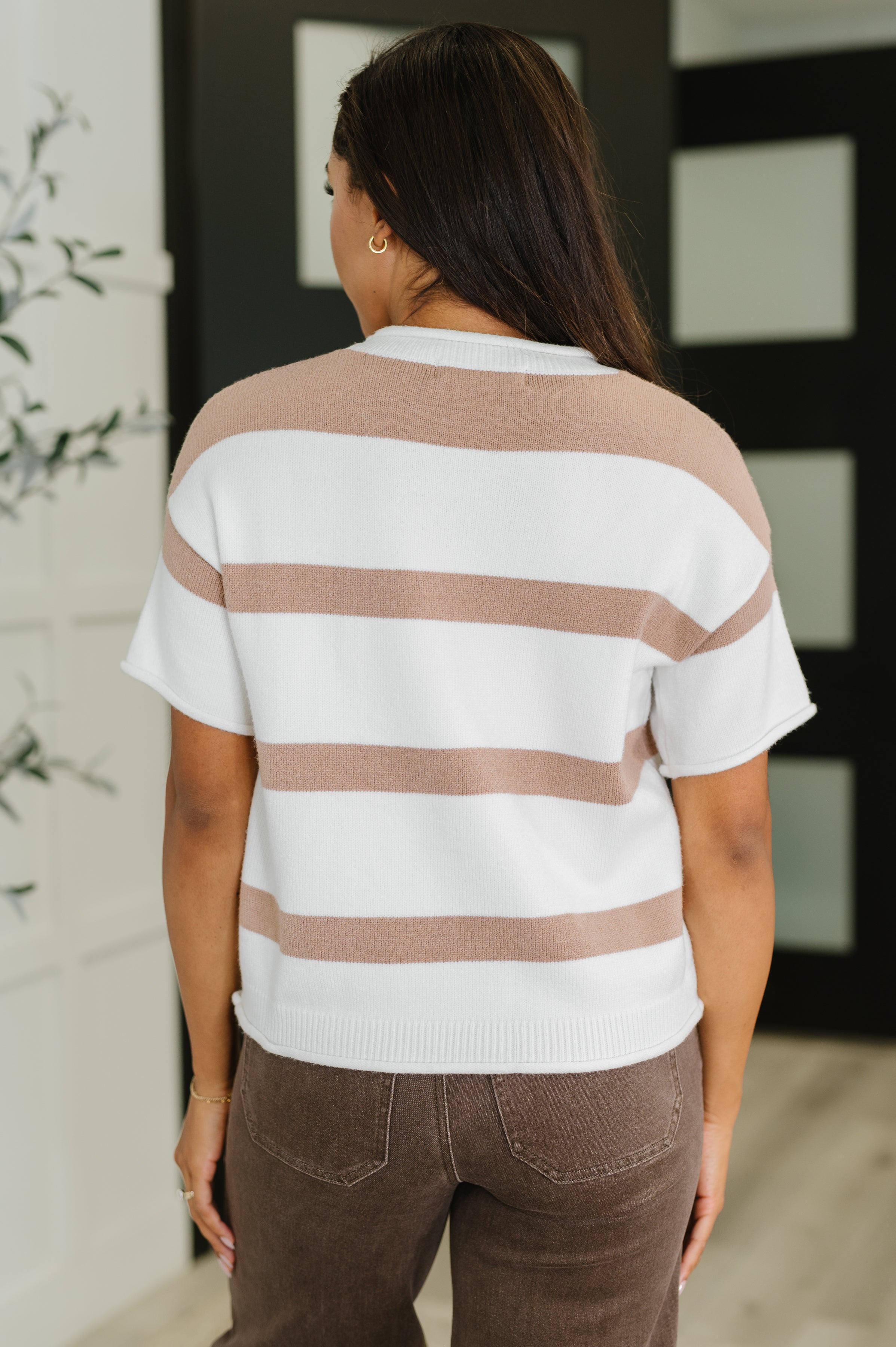 Knit & Known Drop Shoulder Sweater Knit Top