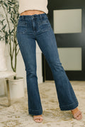 Mackenzie High Waist Flare with Vintage Pocket
