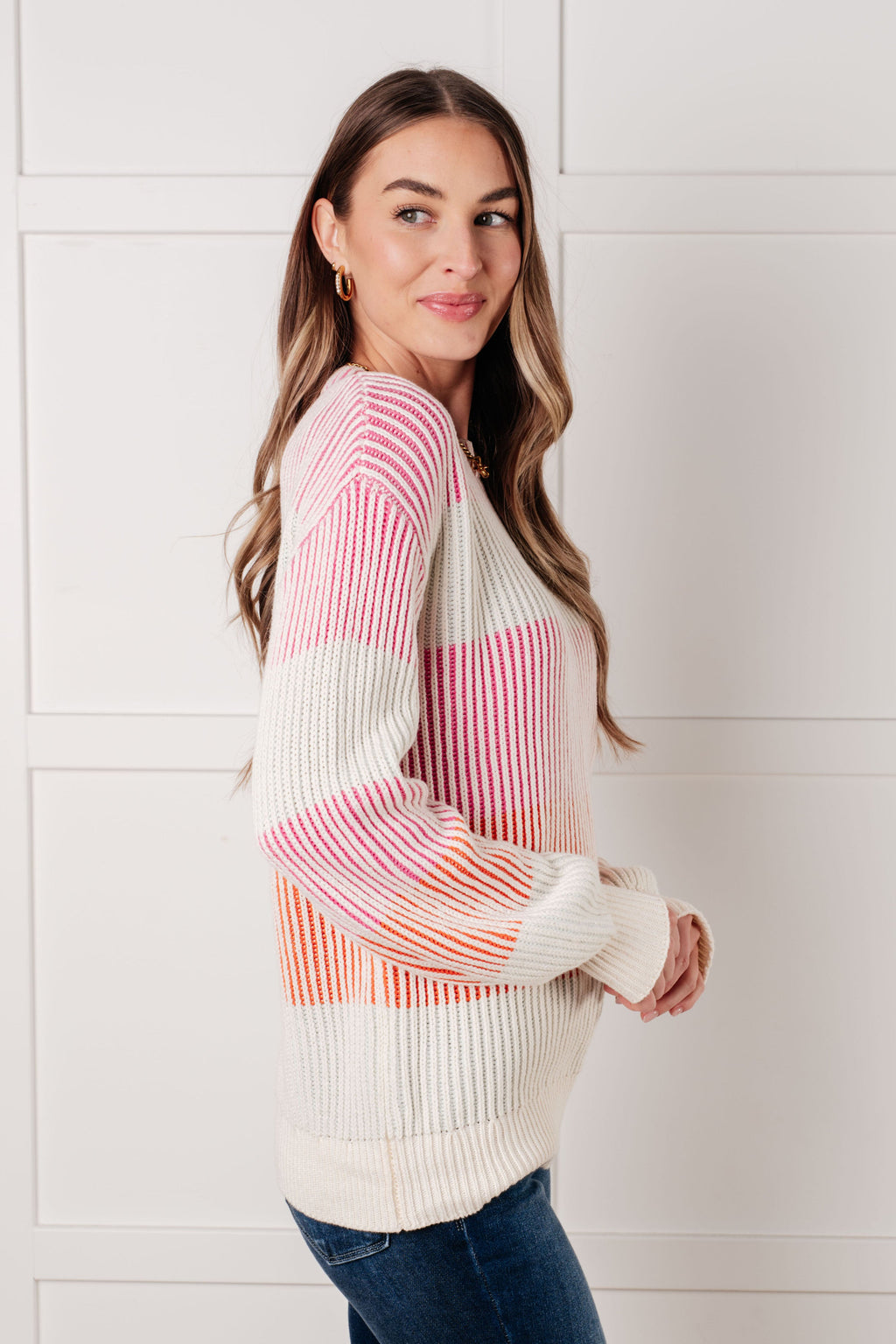 Matchmaker Striped Ribbed Top
