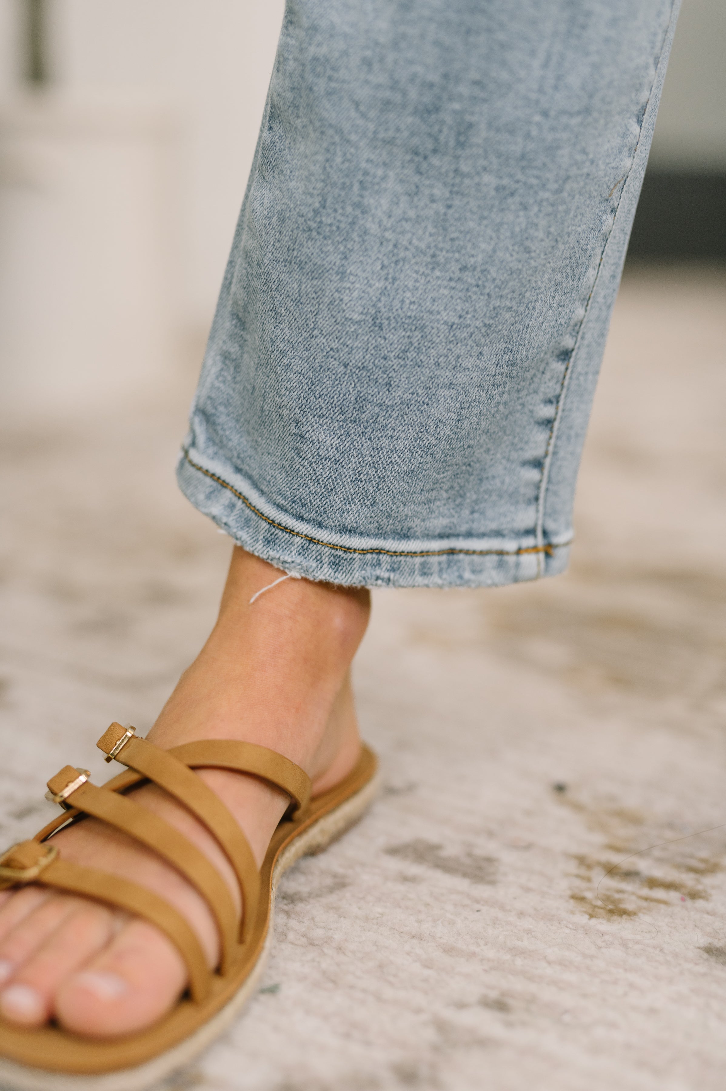 Natalie High Waist Ankle Straight