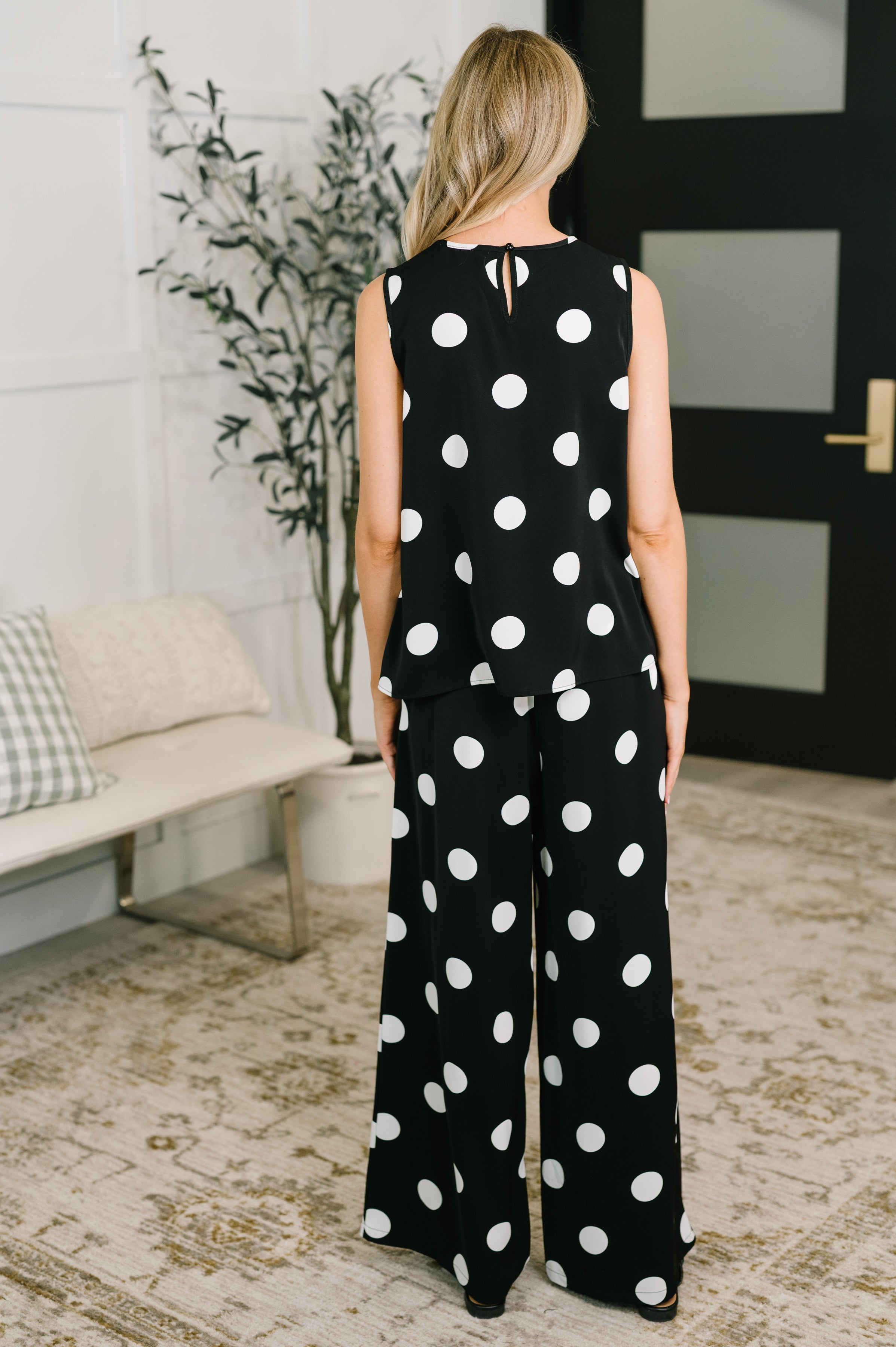 Pristine Condition Top and Bottom Polka Dot Set