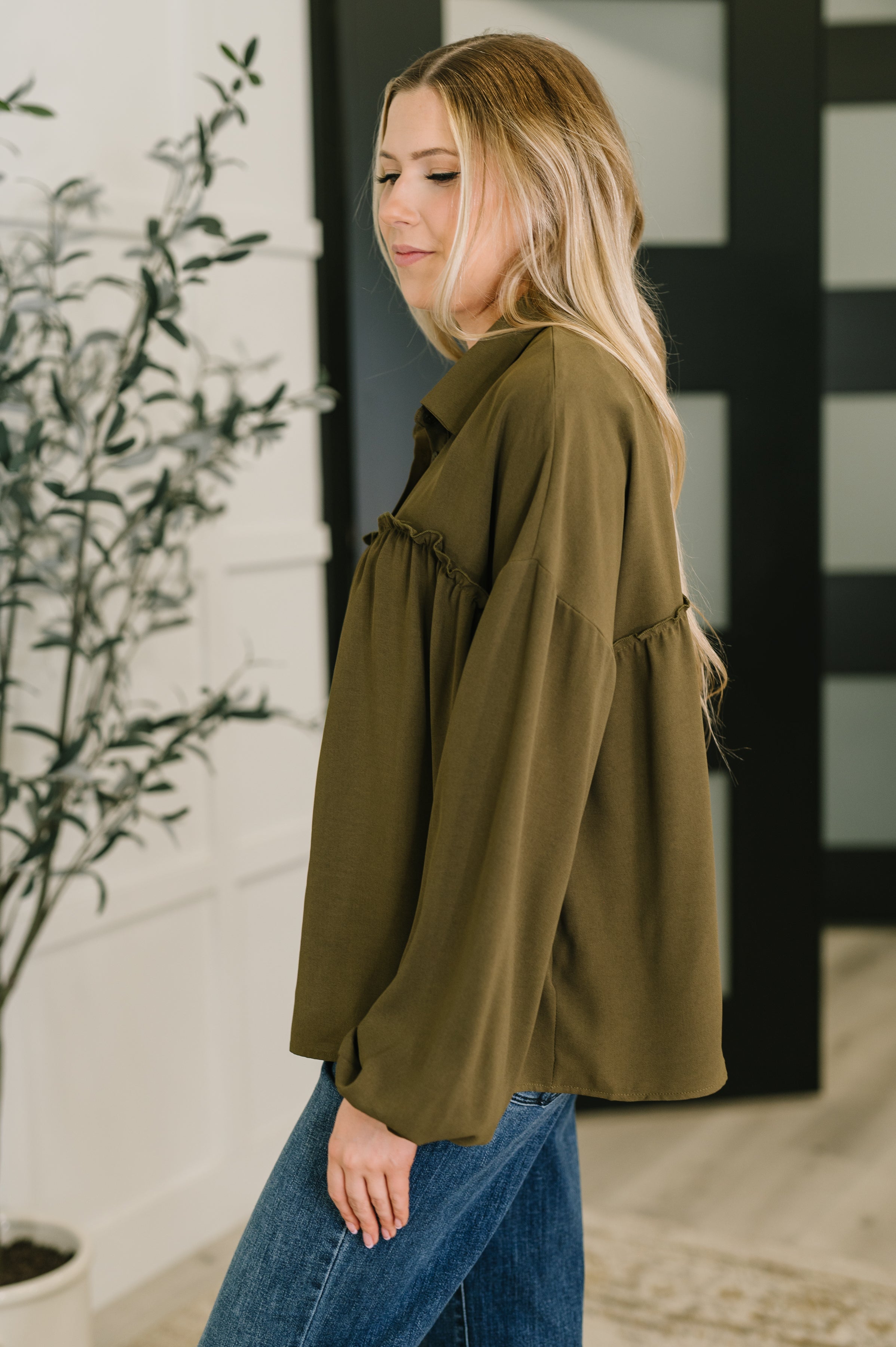 She's Got A Way Button Down Blouse