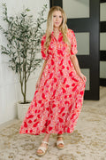 Strolling By Floral Maxi Dress