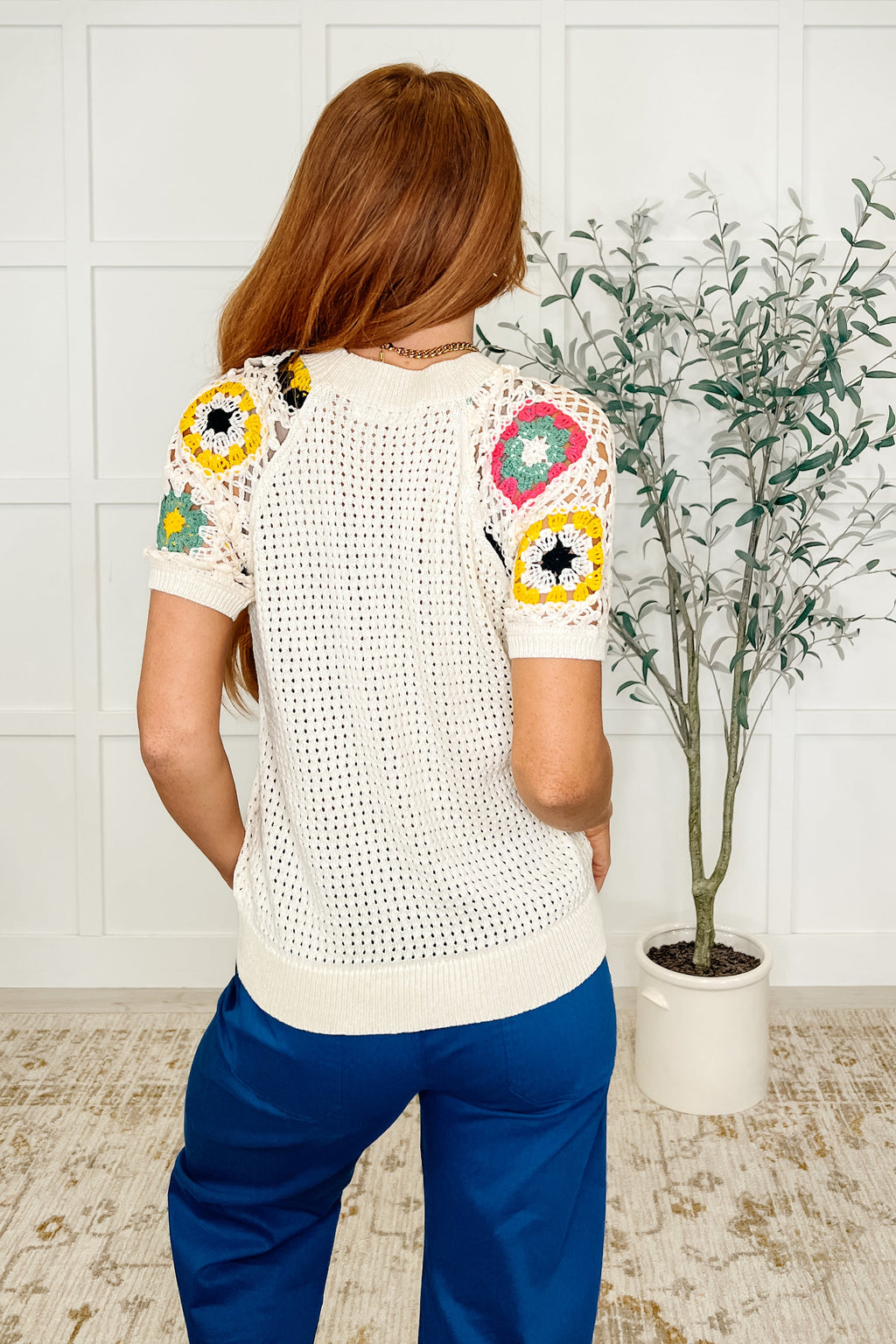 To Grandma's House Crochet Accent Top