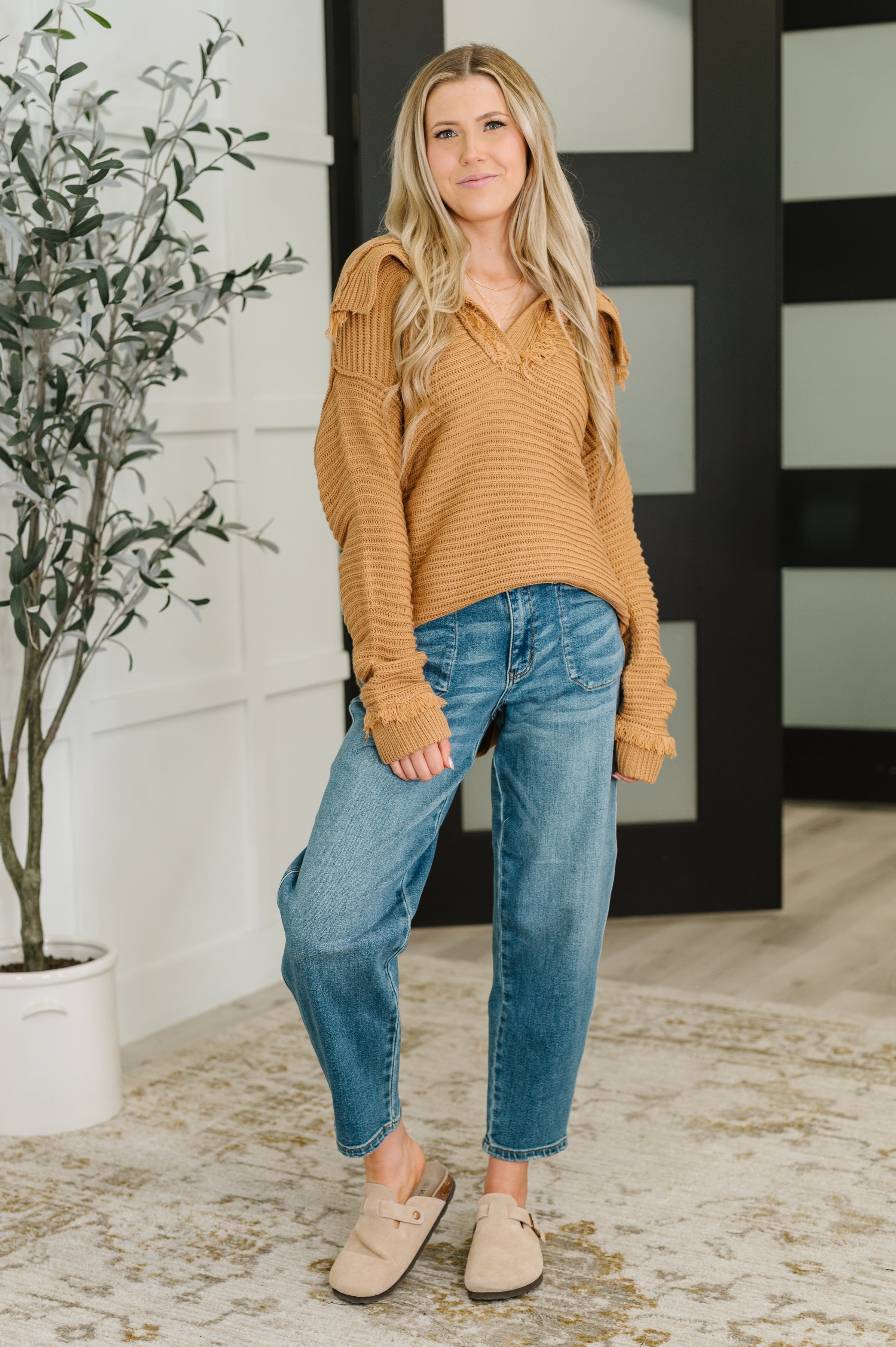 Travel Far & Wide Sweater in Taupe