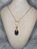Wire Stone Pendant Necklace