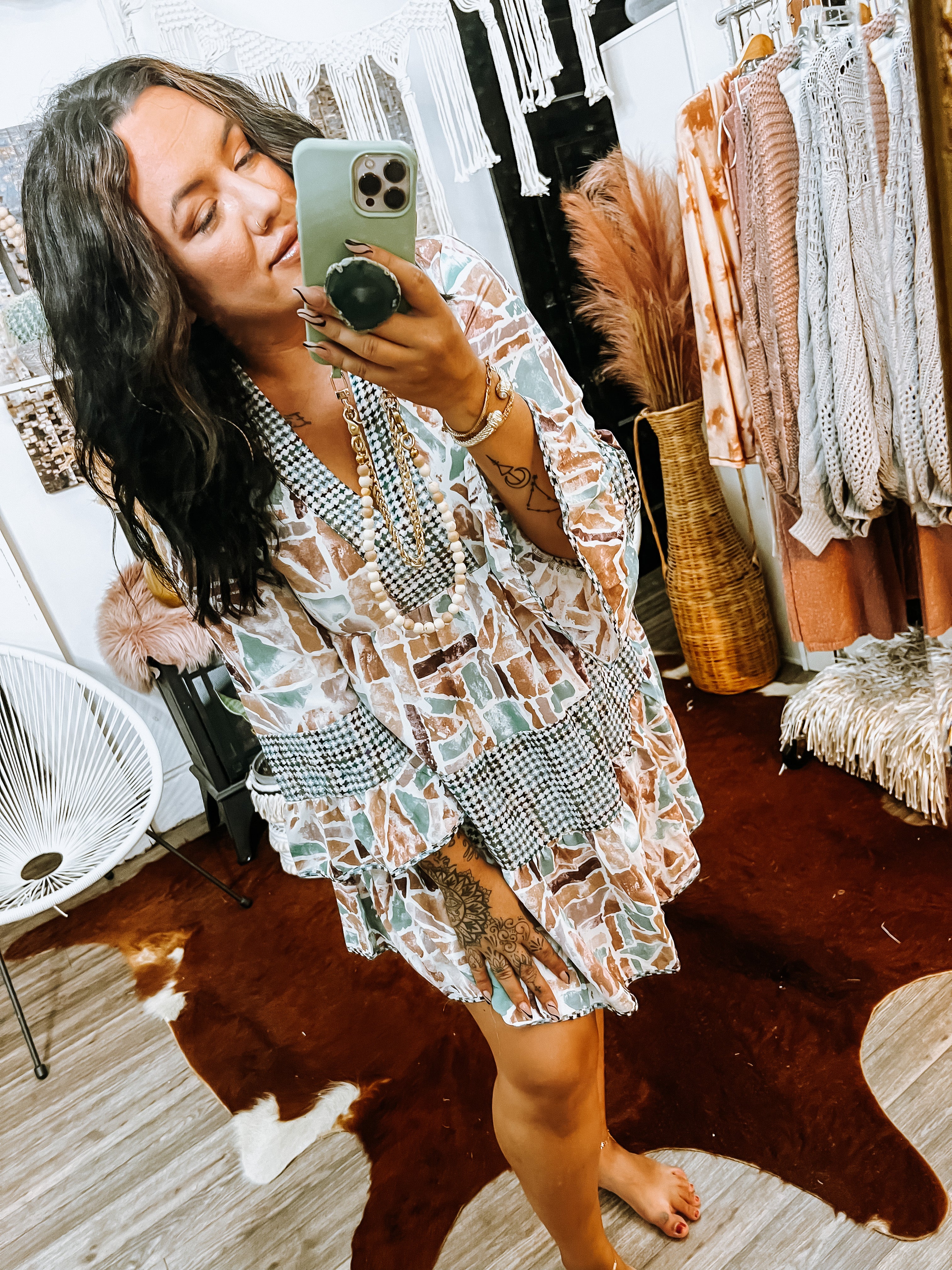 Forest Lavender House Dress
