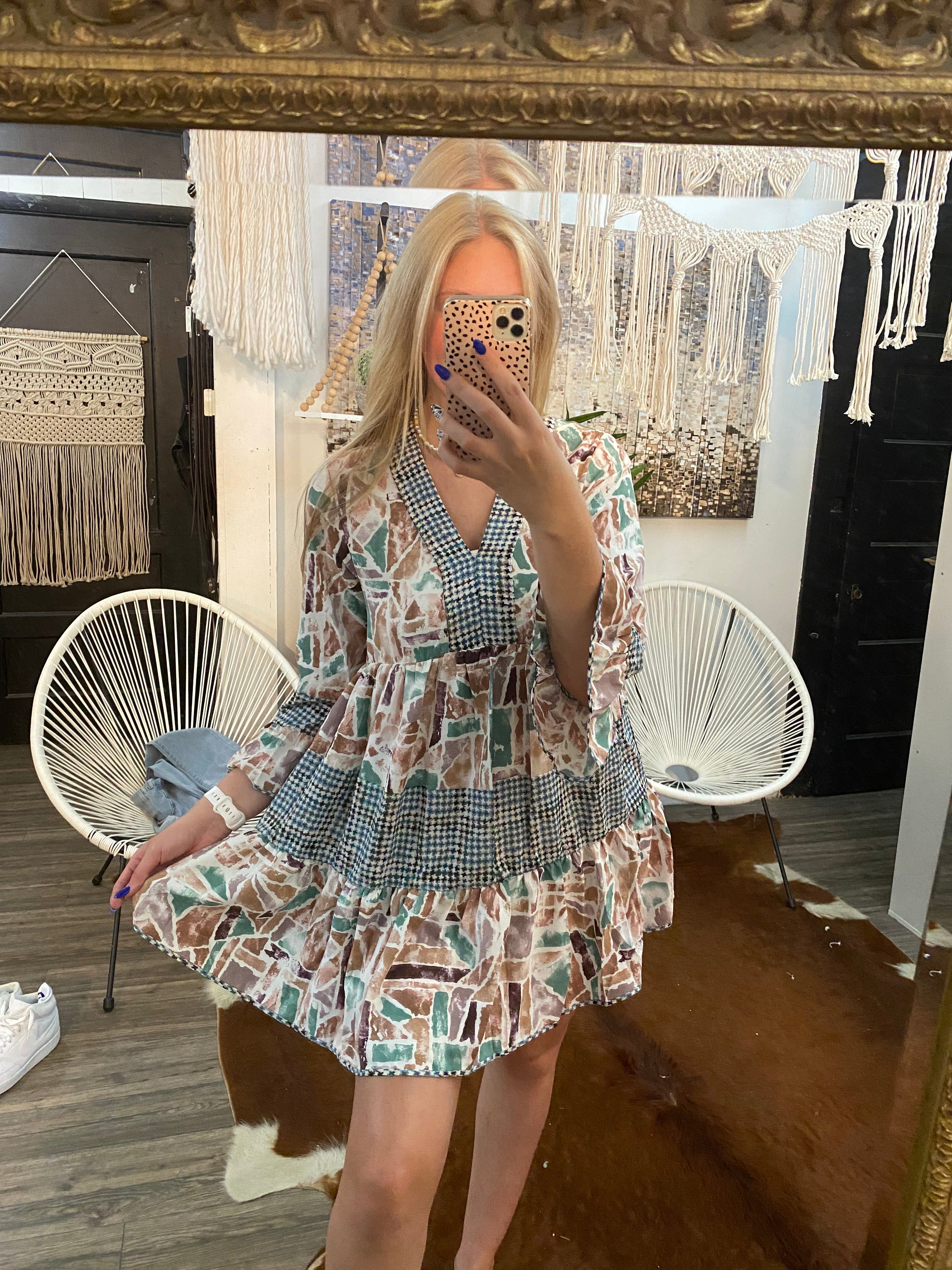 Forest Lavender House Dress